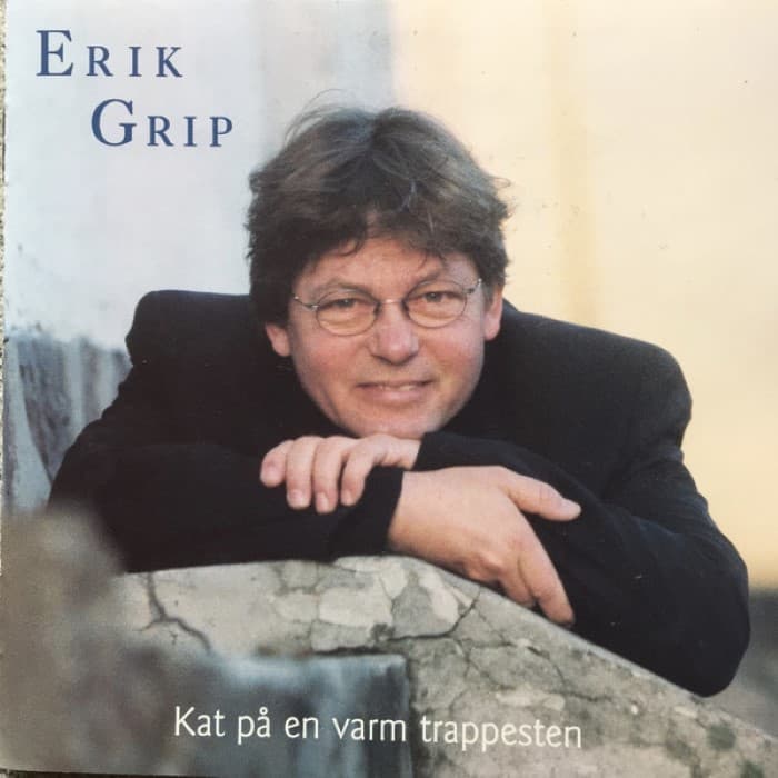 Kat på en varm trappesten